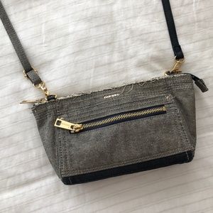 DIESEL denim crossbody or clutch
